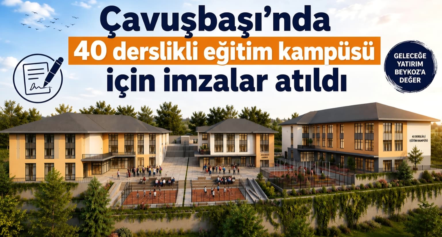 Çavuşbaşı’nda 40 derslikli eğitim kampüsü için imzalar atıldı
